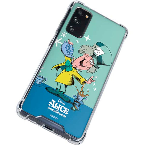 Disney Alice in Wonderland Mad Hatter Tea Party Galaxy S20 FE Clear Case